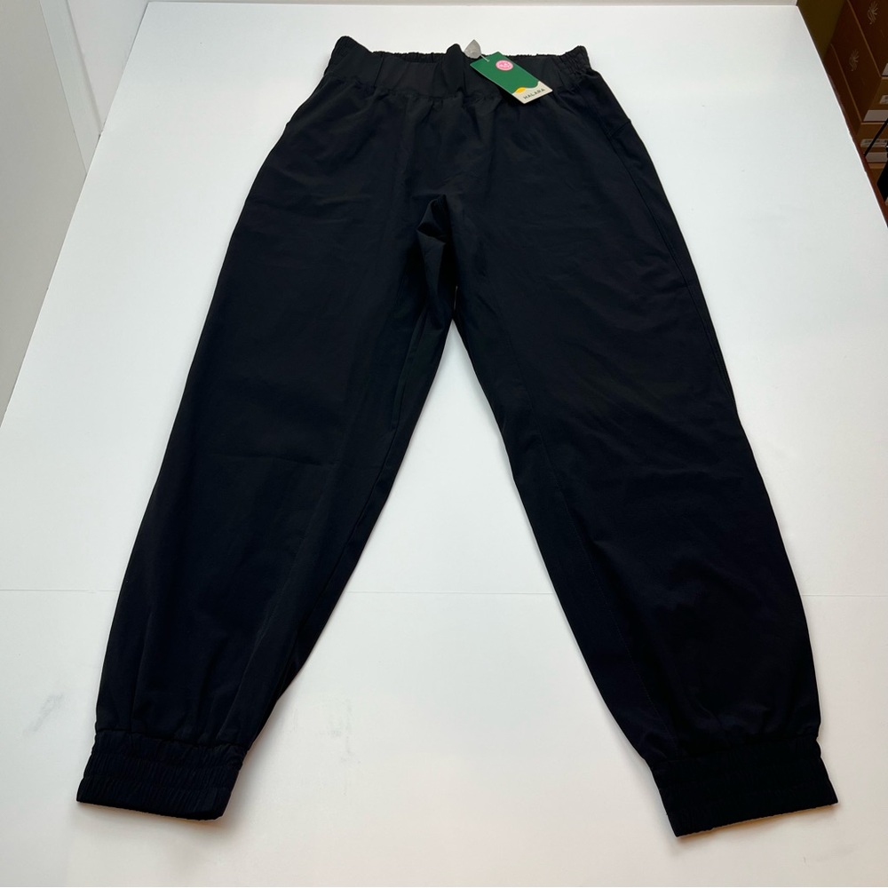 Halara Women High Waisted Elastic Waistband Jogger Pant Black‎ Medium Petite NEW